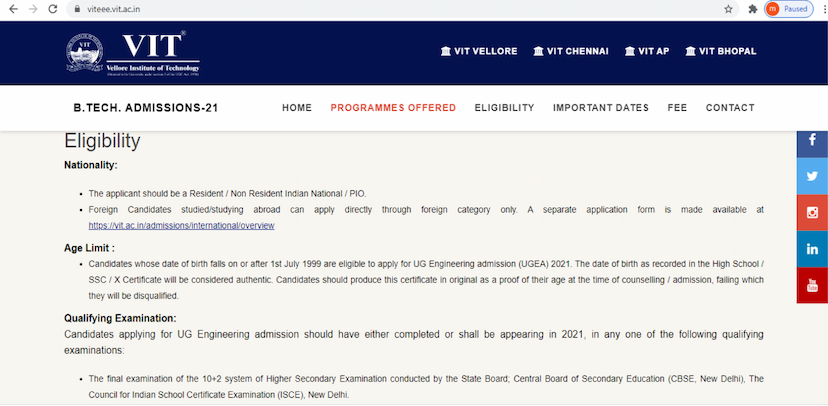 VITEEE 2021