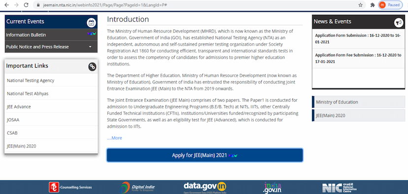 JEE Mains 2021