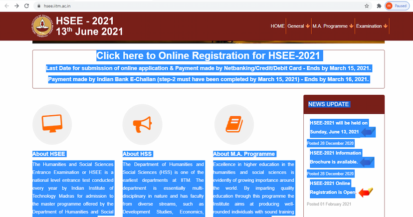 HSEE 2021