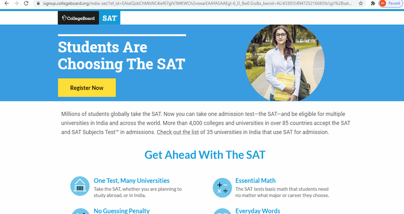 SAT Exam 2021