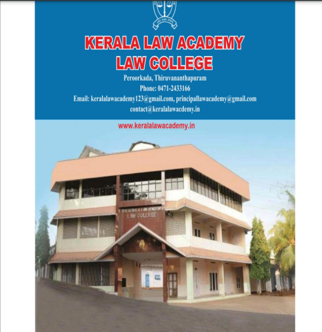 Kerala Law Academy: For studying great law courses