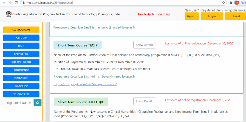 Course On Glass science and technology
