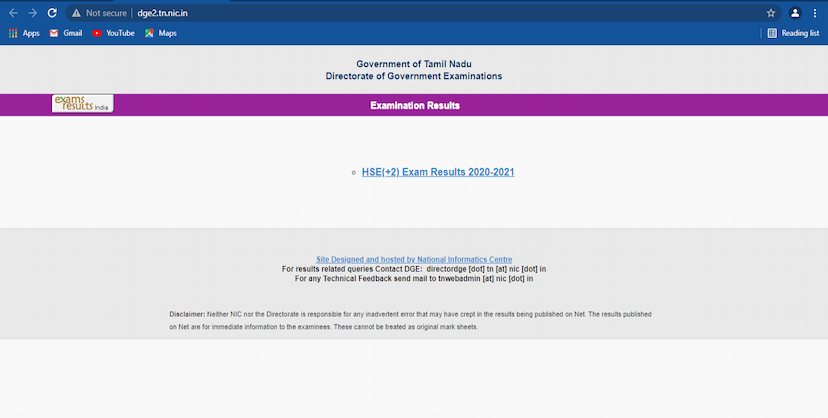 Tamil Nadu class 12 results