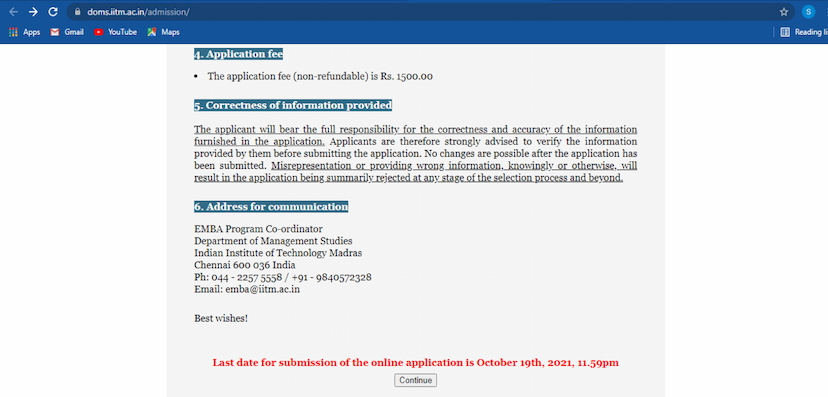 Executive MBA programme