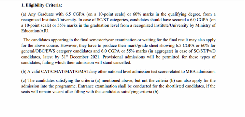 NIT AP MBA admission