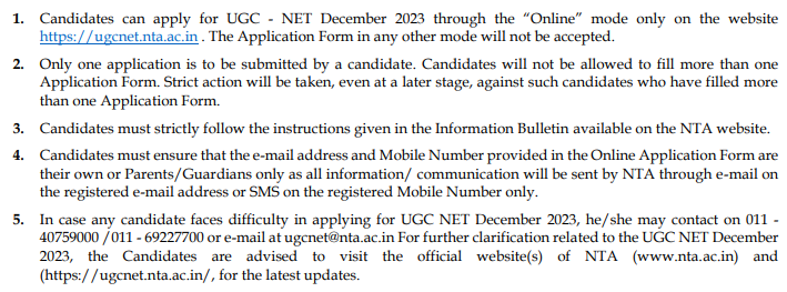 UGC NET December 2023 registration