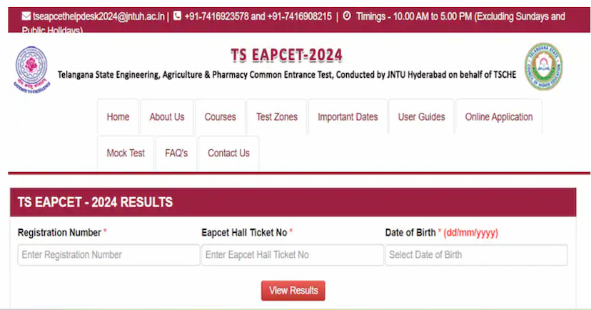 Ts Eamcet 2024 Results Released Check Your Score Now & Plan Your Future