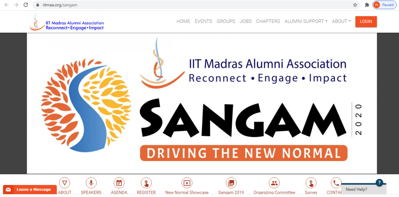 IITM Alumni Association to conduct great Sangam online IITM Alumni Association to conduct great Sangam online