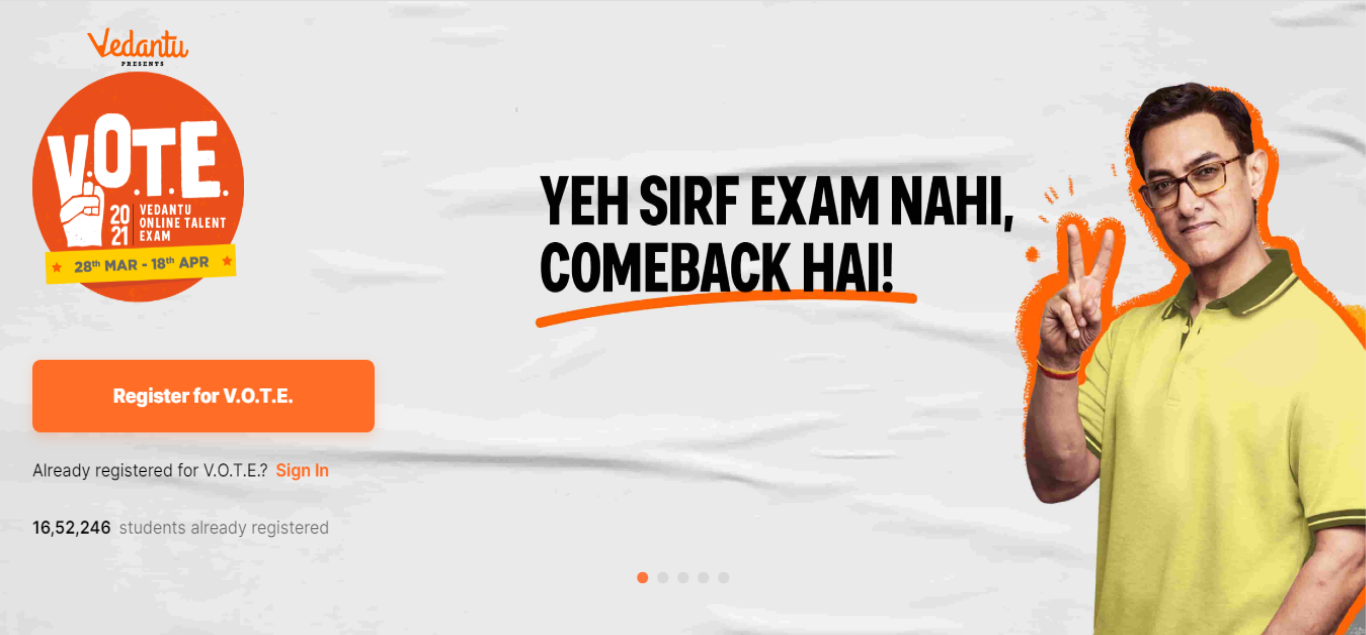 VOTE of Vedantu will win you a trip to great NASA VOTE of Vedantu will win you a trip to great NASA