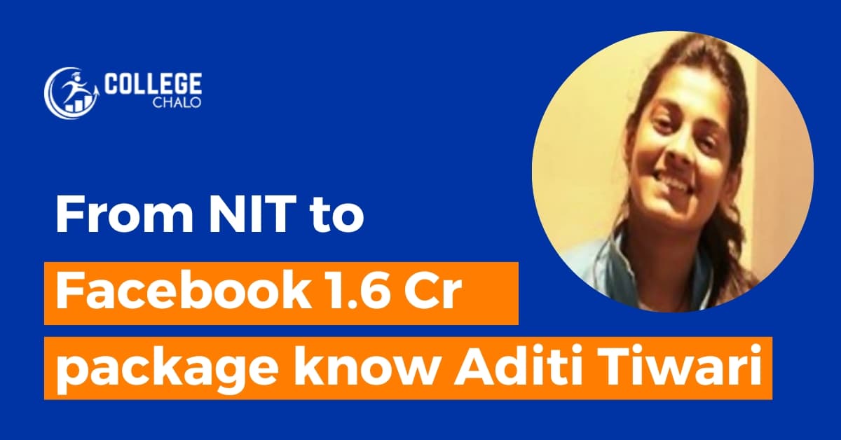 From NIT to Facebook 1.6 crore package Aditi Tiwari From NIT to Facebook 1.6 crore package Aditi Tiwari