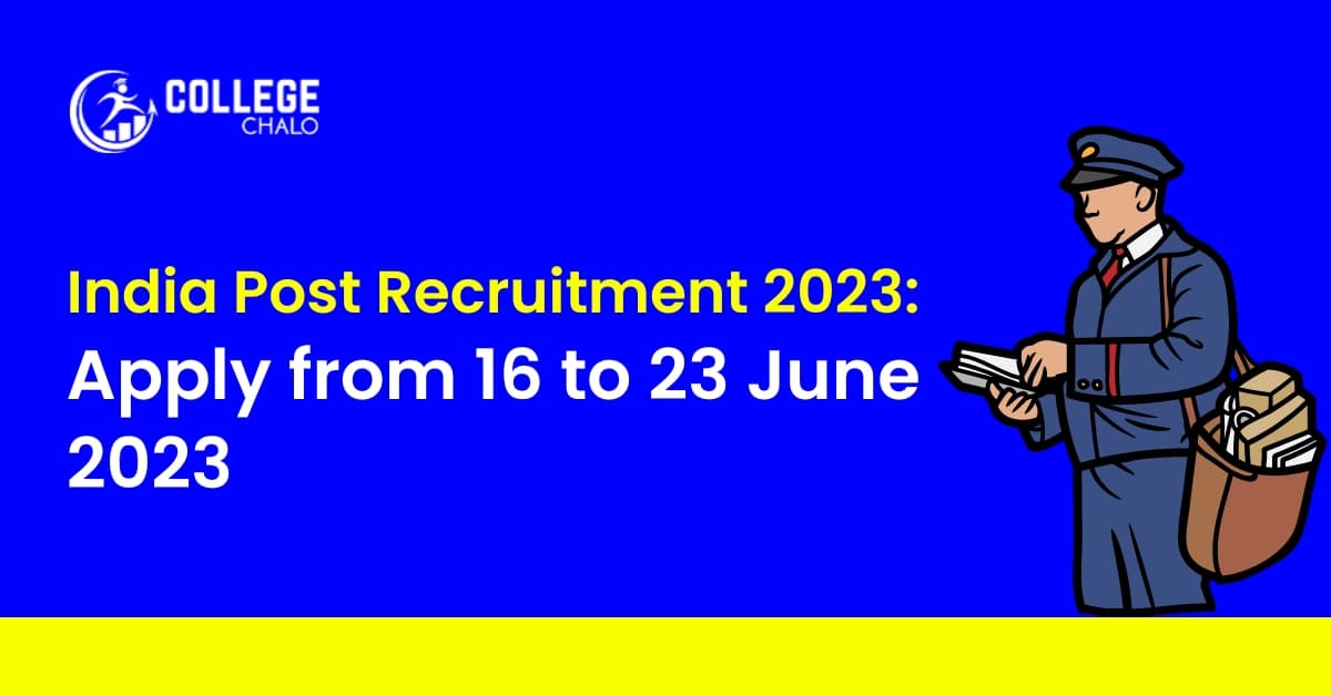 India Post Recruitment 2023: Apply from 16 to 23 June, Appln link here India Post Recruitment 2023: Apply from 16 to 23 June, Appln link here