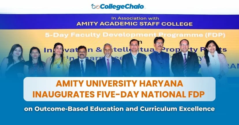 Amity University Haryana Inaugurates Five-Day National FDP on Outcome-Based Education and Curriculum Excellence Amity University Haryana Inaugurates Five-Day National FDP on Outcome-Based Education and Curriculum Excellence
