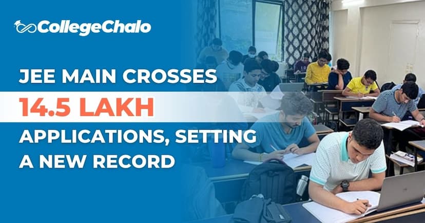 JEE Main crosses 14.5 lakh applications, setting a new record JEE Main crosses 14.5 lakh applications, setting a new record
