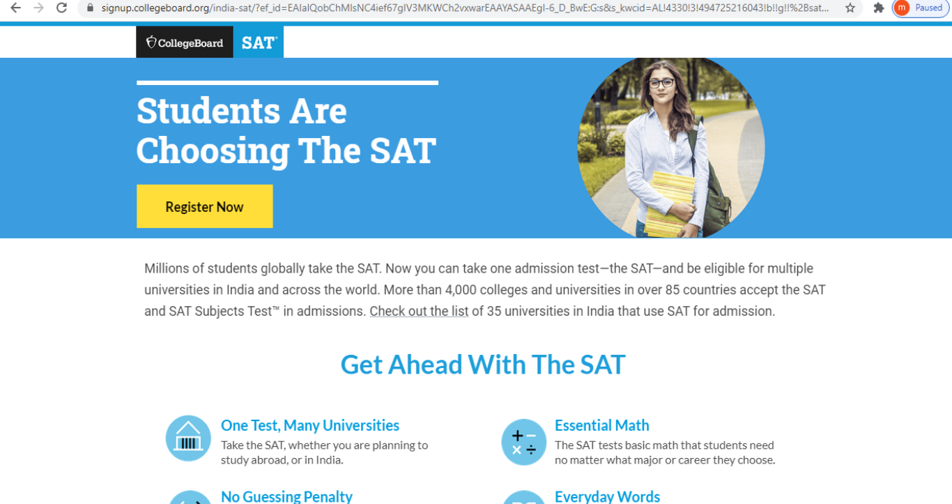 SAT Exam 2021