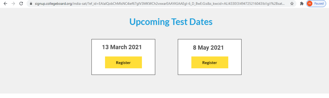 SAT Exam 2021