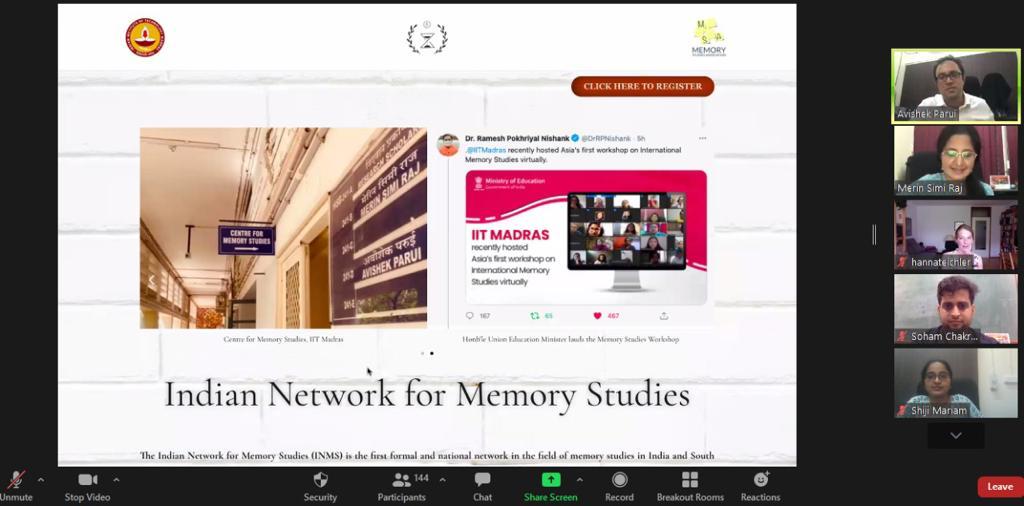 INMS of IIT Madras Great Indian network for memory studies