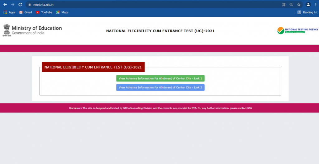 NEET 2021 UG Know your great examination city