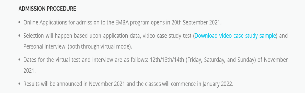 Executive MBA programme