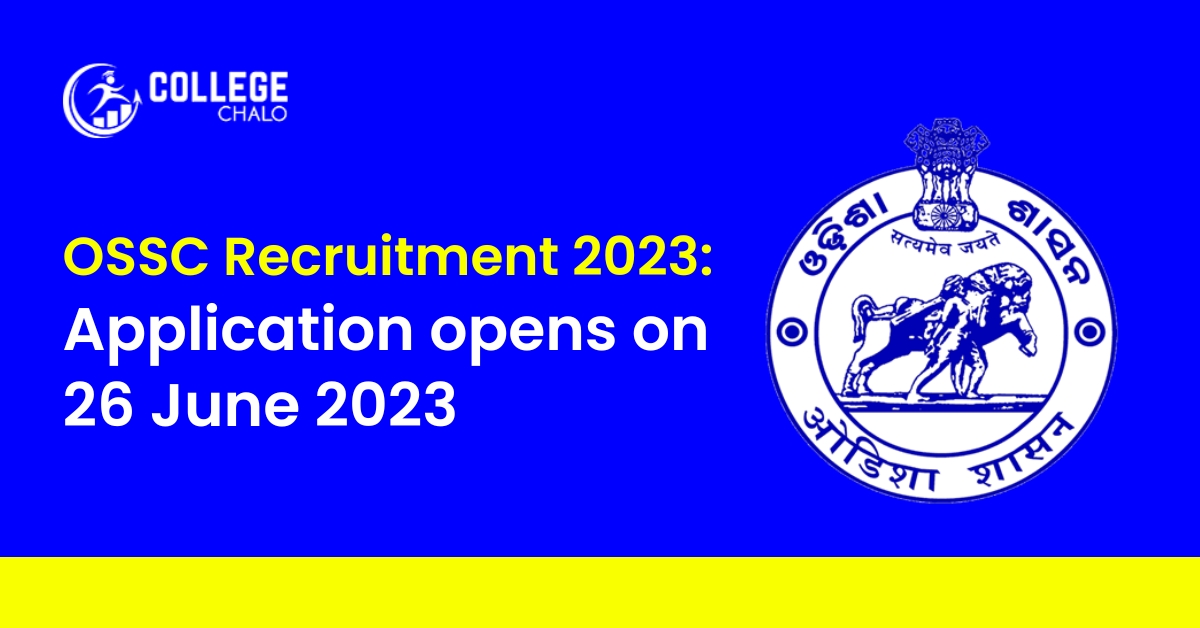 Ossc Recruitment 2023 Application Opens On 26 June 2023