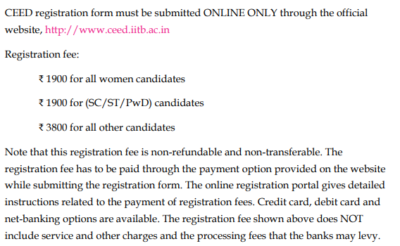 CEED and UCEED 2024 registration