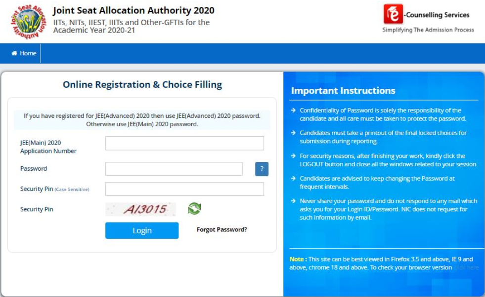 Josaa 2024 Dates Counselling , Seat Allocation, Eligibility
